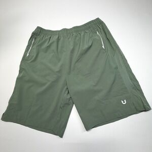 Northyard Athletic Shorts Men's XL Olive Green Running Training Stretch